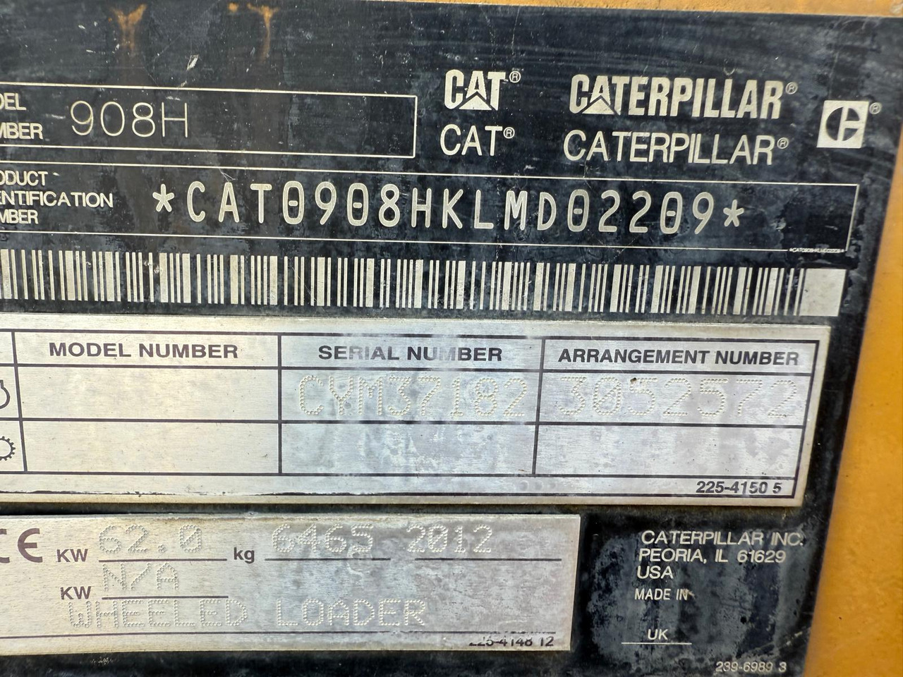 Caterpillar 908 H 2 units CAT908H - Chargeuse sur pneus: photos 5 Caterpillar 908 H 2 units CAT908H - Chargeuse sur pneus: photos 5