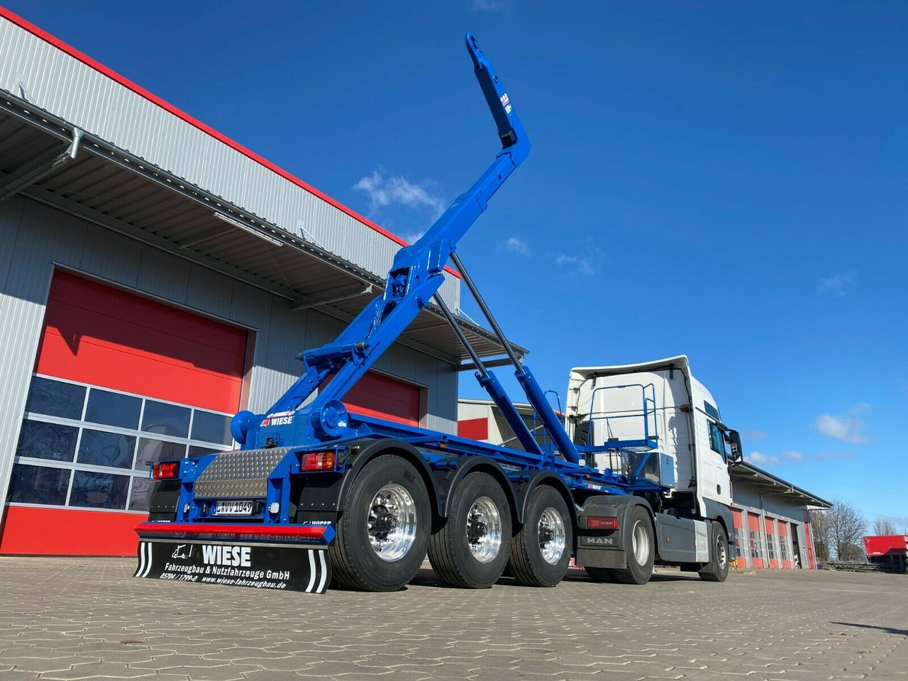 Auflieger Abrollkipper Hakenlift Agrarausführung - Semi-remorque porte-conteneur/ Caisse mobile: photos 2 Auflieger Abrollkipper Hakenlift Agrarausführung - Semi-remorque porte-conteneur/ Caisse mobile: photos 2