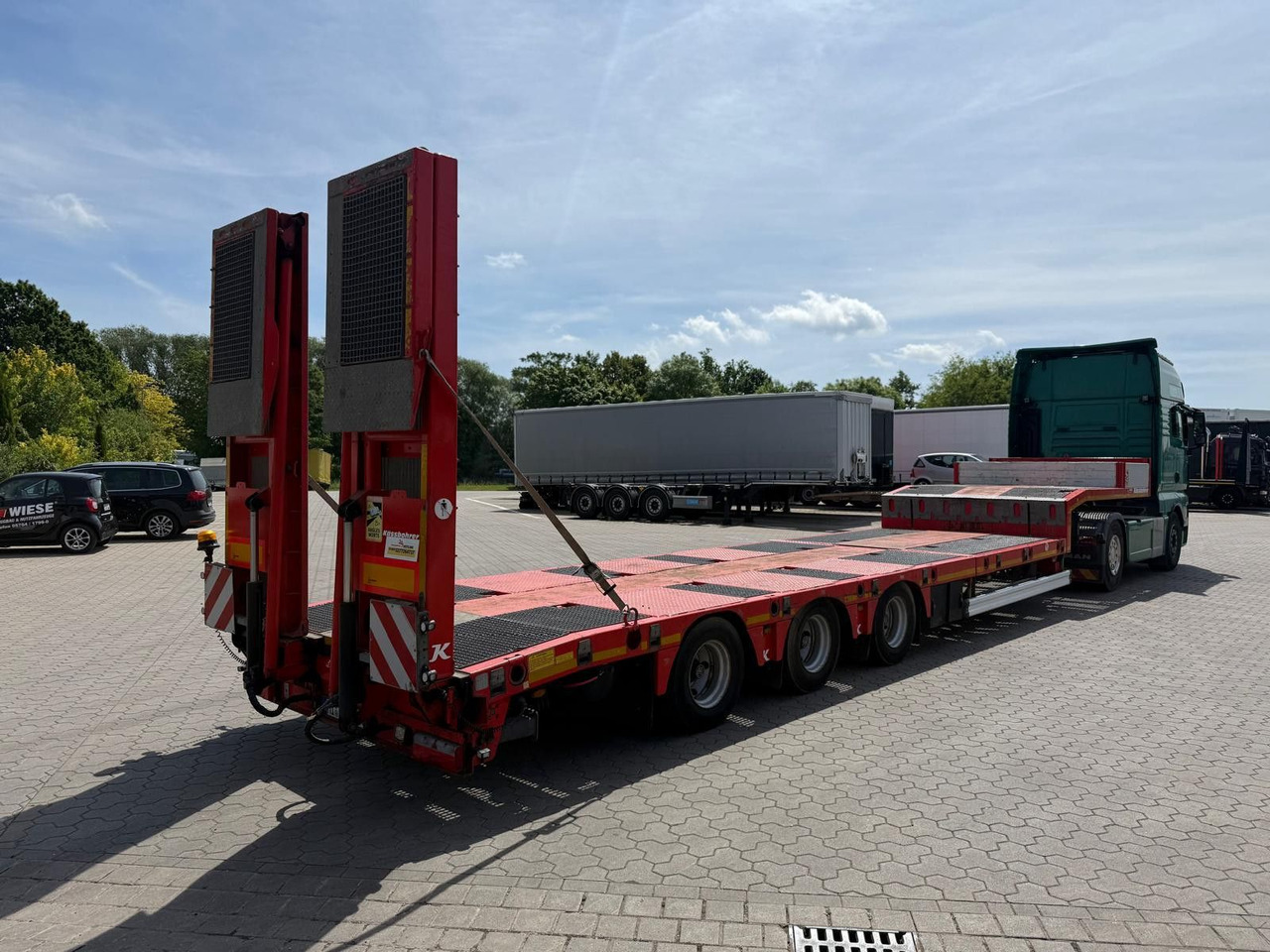 Kässbohrer SLS.HS Tieflader mit hydr. Schwanenhals - Semi-remorque surbaissé: photos 3 Kässbohrer SLS.HS Tieflader mit hydr. Schwanenhals - Semi-remorque surbaissé: photos 3