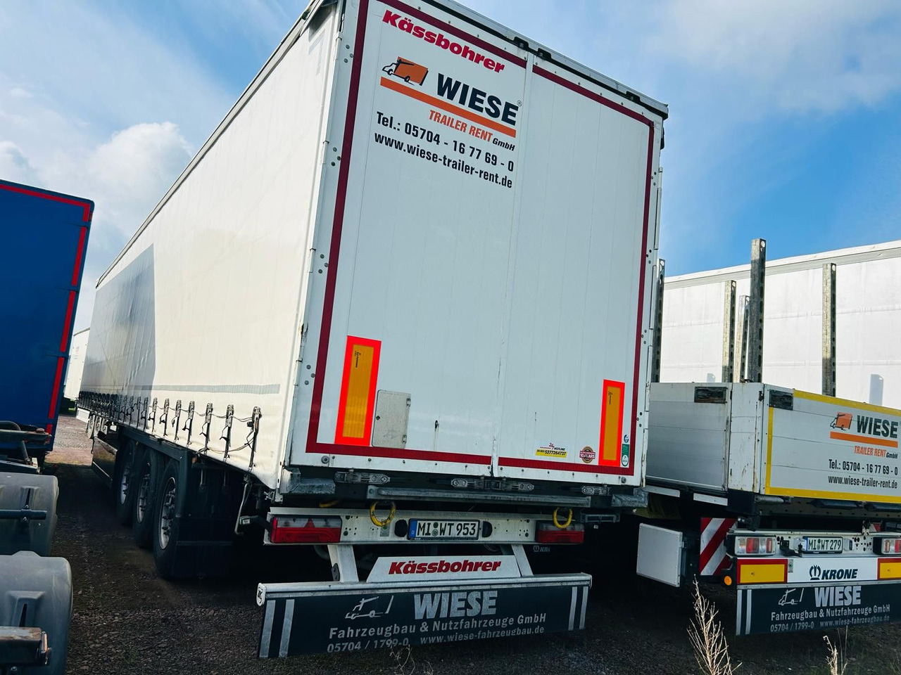 Kässbohrer Schiebeplanen Auflieger - Semi-remorque rideaux coulissants: photos 1 Kässbohrer Schiebeplanen Auflieger - Semi-remorque rideaux coulissants: photos 1