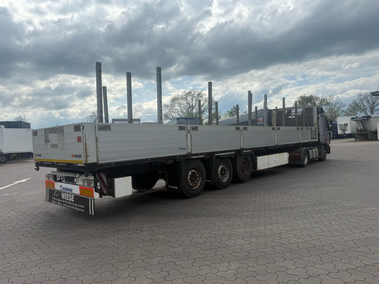 Krone Stahlmattenauflieger mit Bordwände - TÜV Neu - Semi-remorque plateau: photos 2 Krone Stahlmattenauflieger mit Bordwände - TÜV Neu - Semi-remorque plateau: photos 2