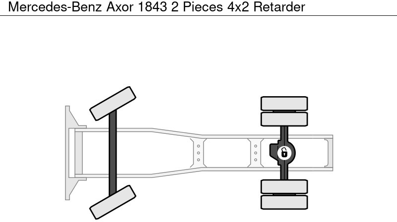 Tracteur routier Mercedes-Benz Axor 1843 2 Pieces 4x2 Retarder: photos 14 Tracteur routier Mercedes-Benz Axor 1843 2 Pieces 4x2 Retarder: photos 14
