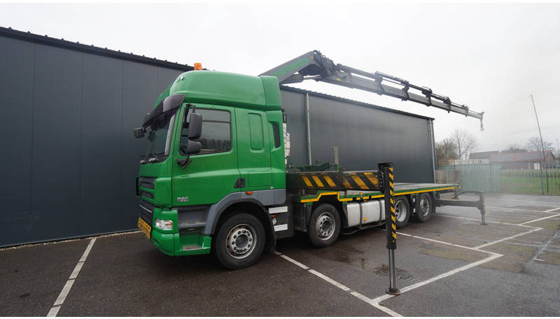 DAF CF 85.410 8X2 OPEN BOX WITH PALFINGER 42502 CRANE - Camion grue: photos 2 DAF CF 85.410 8X2 OPEN BOX WITH PALFINGER 42502 CRANE - Camion grue: photos 2