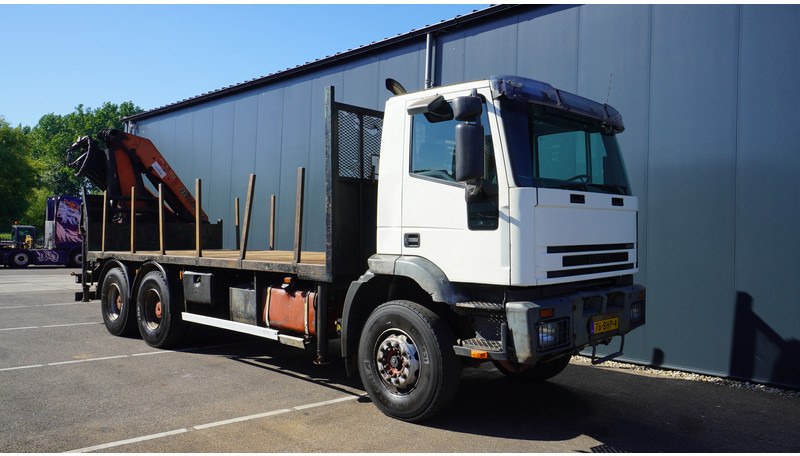 Camion grue Iveco EUROTRAKKER CURSOR 350 6X4 FALTBED WITH PALFINGER PK 20002 CRANE: photos 9