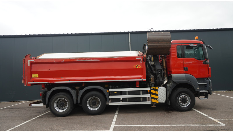 MAN TGS 28.400 6X6 2 SIDE TIPPER WITH HMF 1643 CRANE 376.400KM - Camion grue: photos 5 MAN TGS 28.400 6X6 2 SIDE TIPPER WITH HMF 1643 CRANE 376.400KM - Camion grue: photos 5