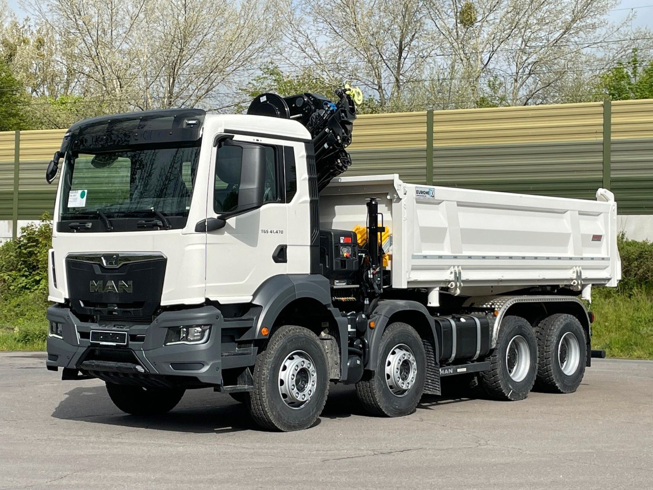 MAN TGS 41.480 8x4/Euro6e Euromix Kipper Hiab 228-6 - Camion benne, Camion grue: photos 2 MAN TGS 41.480 8x4/Euro6e Euromix Kipper Hiab 228-6 - Camion benne, Camion grue: photos 2