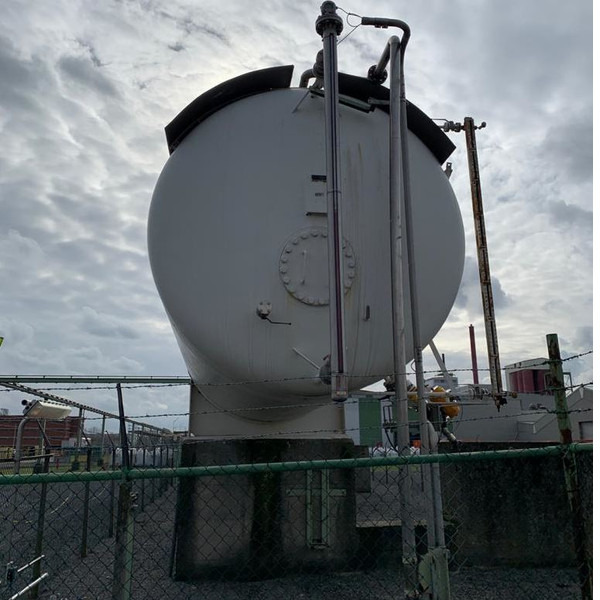 200m3 stationary gastank Gas, LPG, GPL, GAZ, Propane with Sun roof and appendages Used Tank ID 1.209 - Réservoir de carburant: photos 3 200m3 stationary gastank Gas, LPG, GPL, GAZ, Propane with Sun roof and appendages Used Tank ID 1.209 - Réservoir de carburant: photos 3