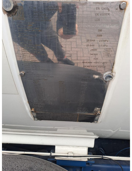 Camion citerne DAF FAN CF75. 6x2 -24030 Liter Gas tank truck ID 2.166 Rootselaar, flowmeter, pump, sunroof on tank: photos 13