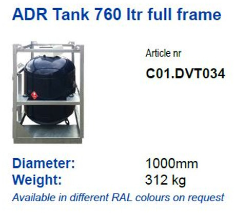 De Visser gastank New  ADR LPG tank 760ltr Full Frame LPG, Gas, Gaz, Gastank Available in different RAL colours on request Gastank - Réservoir de carburant pour Camion: photos 2 De Visser gastank New  ADR LPG tank 760ltr Full Frame LPG, Gas, Gaz, Gastank Available in different RAL colours on request Gastank - Réservoir de carburant pour Camion: photos 2