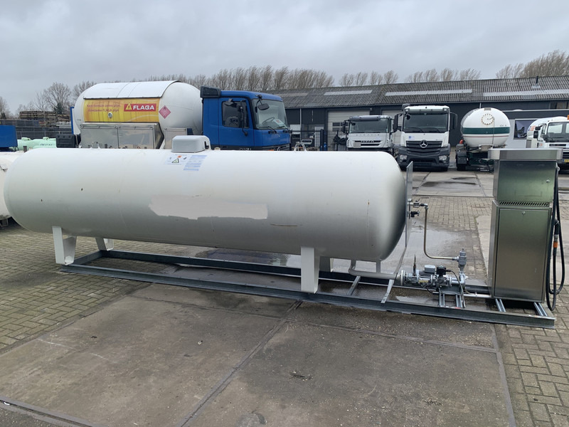 Used skid installation 6400 L (6.4 m3) different setups multiple pieces available for sale Gas, lpg, gpl, gaz, propane, butane propane refilling station is used to refill cylinders, suitable for limited land and space. - Cuve de stockage: photos 4 Used skid installation 6400 L (6.4 m3) different setups multiple pieces available for sale Gas, lpg, gpl, gaz, propane, butane propane refilling station is used to refill cylinders, suitable for limited land and space. - Cuve de stockage: photos 4