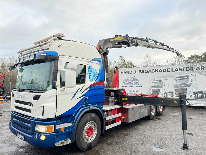 Scania P420 6X2*4, Hooklift-truck with Crane, 2008 - Camion, Camion grue: photos 5 Scania P420 6X2*4, Hooklift-truck with Crane, 2008 - Camion, Camion grue: photos 5