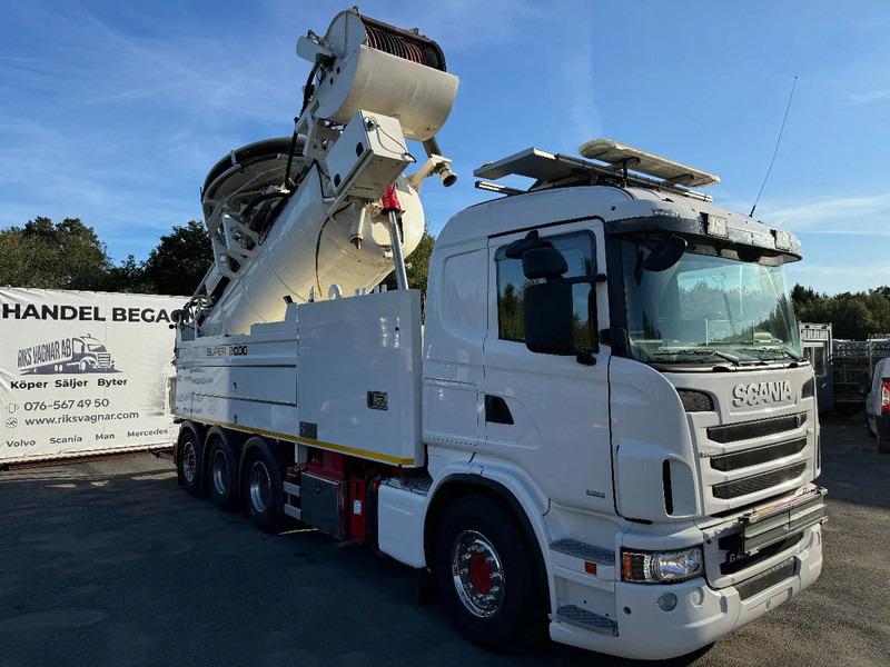 Scania R480 Combi Wiedemann Super 2000 (10+6m3) + Recycler, Euro 6, 2013 - Camion hydrocureur: photos 1 Scania R480 Combi Wiedemann Super 2000 (10+6m3) + Recycler, Euro 6, 2013 - Camion hydrocureur: photos 1
