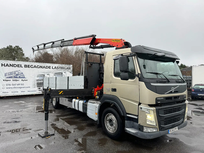 Volvo FM 11.330 4x2, Flatbed-truck with 18t/m Crane, 2014 - Camion plateau, Camion grue: photos 1 Volvo FM 11.330 4x2, Flatbed-truck with 18t/m Crane, 2014 - Camion plateau, Camion grue: photos 1