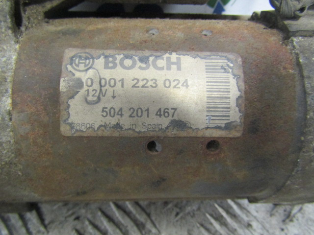 IVECO DAILY 3.0 (FICE 3481C) STARTER MOTOR BOSCH P/NO 0-001223024 - Système électrique pour Camion: photos 2 IVECO DAILY 3.0 (FICE 3481C) STARTER MOTOR BOSCH P/NO 0-001223024 - Système électrique pour Camion: photos 2