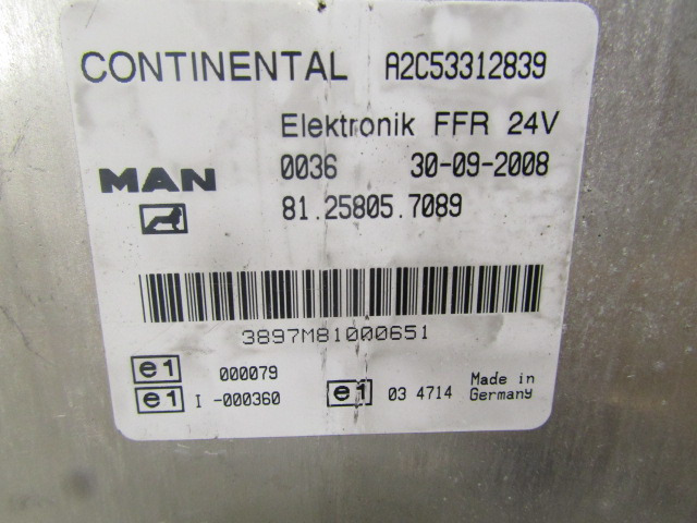 MAN TGM FFR UNIT 81.25805.7089 - Système électrique pour Camion: photos 2 MAN TGM FFR UNIT 81.25805.7089 - Système électrique pour Camion: photos 2