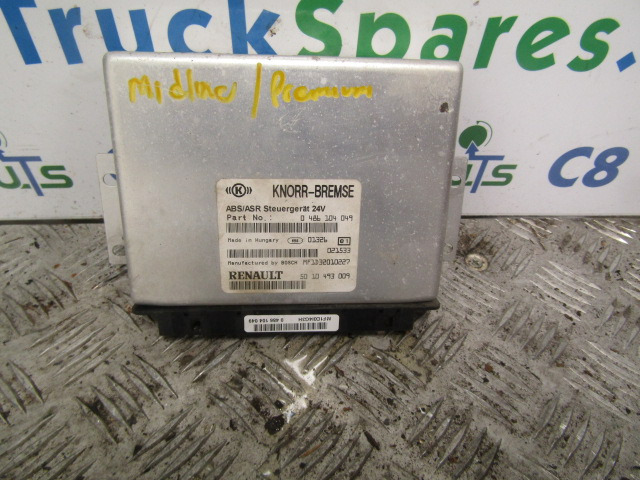 RENAULT MIDLUM DCI ABS/ASR ECU P/NO 486104049/5010453009 - Système électrique pour Camion: photos 1 RENAULT MIDLUM DCI ABS/ASR ECU P/NO 486104049/5010453009 - Système électrique pour Camion: photos 1