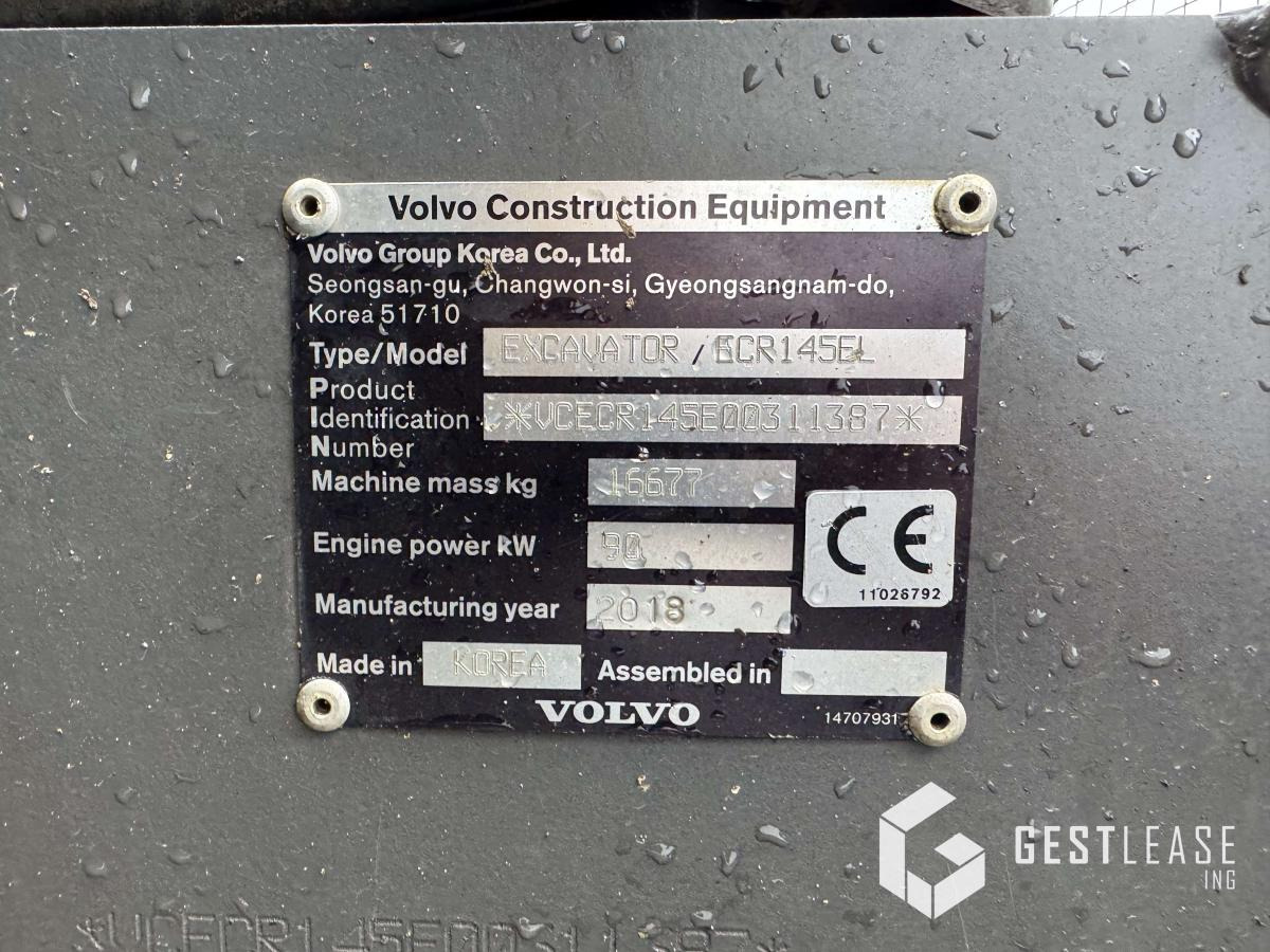 Pelle sur chenille Volvo ECR145 EL: photos 8