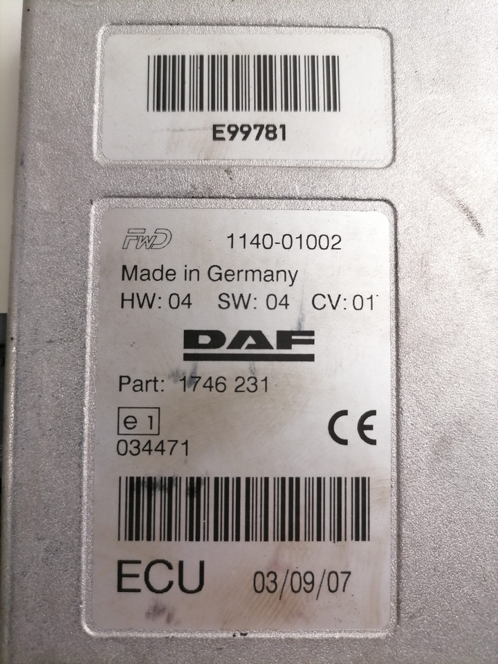 DAF Juhtplokk 1746231 - Pièce universelle pour Camion: photos 3 DAF Juhtplokk 1746231 - Pièce universelle pour Camion: photos 3