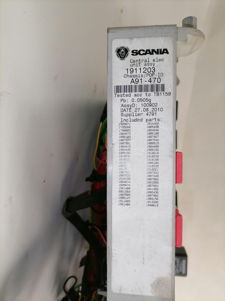 Scania Central electric unit 1911203 - Fusible pour Camion: photos 3 Scania Central electric unit 1911203 - Fusible pour Camion: photos 3