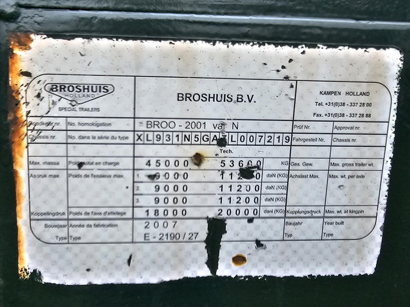 Semi-remorque surbaissé Broshuis 31N5-EU / EXTENDABLE / WHEEL WELL / RADMULDEN: photos 19