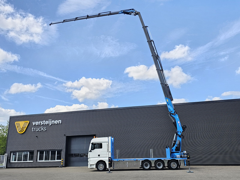 MAN TGX 35.480 8x4-4 / HMF 85 t/m + JIB / WINCH - Camion plateau, Camion grue: photos 2 MAN TGX 35.480 8x4-4 / HMF 85 t/m + JIB / WINCH - Camion plateau, Camion grue: photos 2