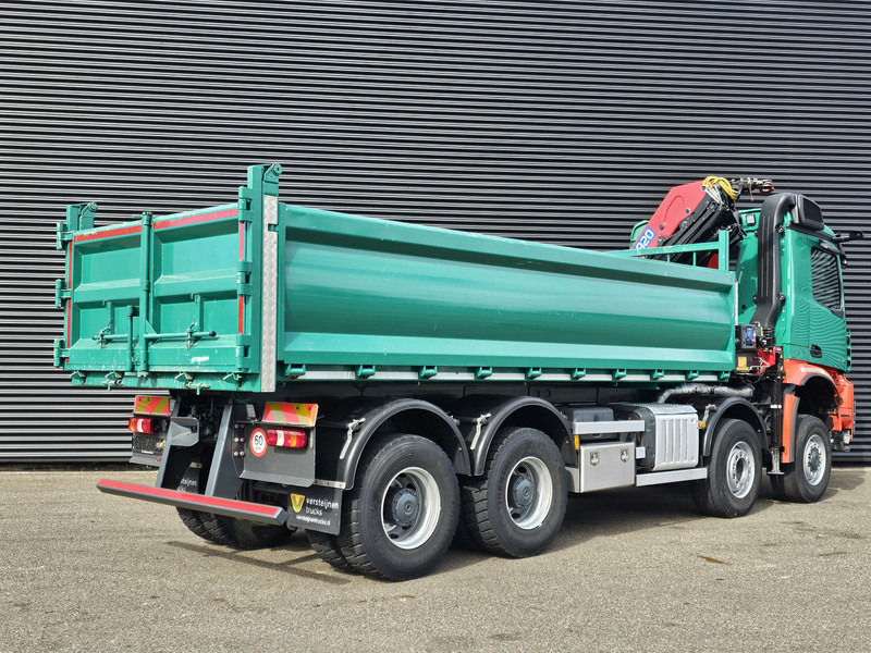 Mercedes-Benz AROCS 4145 / 8X6 / TIPPER + HMF CRANE - Camion benne, Camion grue: photos 3 Mercedes-Benz AROCS 4145 / 8X6 / TIPPER + HMF CRANE - Camion benne, Camion grue: photos 3