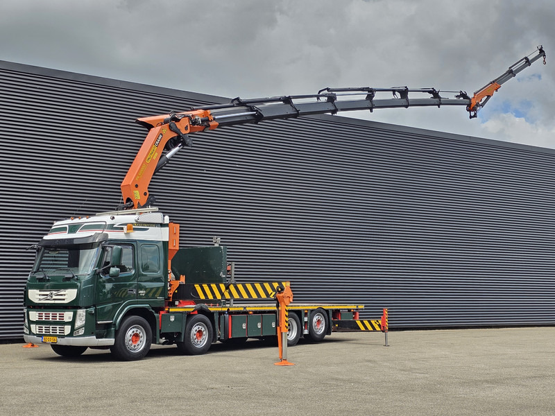 Volvo FM 460 8X2 / PALFINGER PK60002 /JIB / WINCH - Camion plateau, Camion grue: photos 1 Volvo FM 460 8X2 / PALFINGER PK60002 /JIB / WINCH - Camion plateau, Camion grue: photos 1