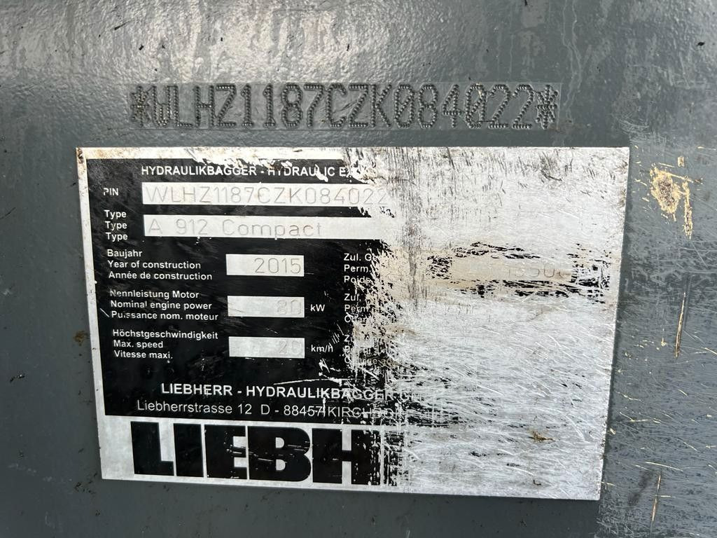 Liebherr A 912 Compact 3X Löffel 3 X Buckets - Pelle sur pneus: photos 3 Liebherr A 912 Compact 3X Löffel 3 X Buckets - Pelle sur pneus: photos 3