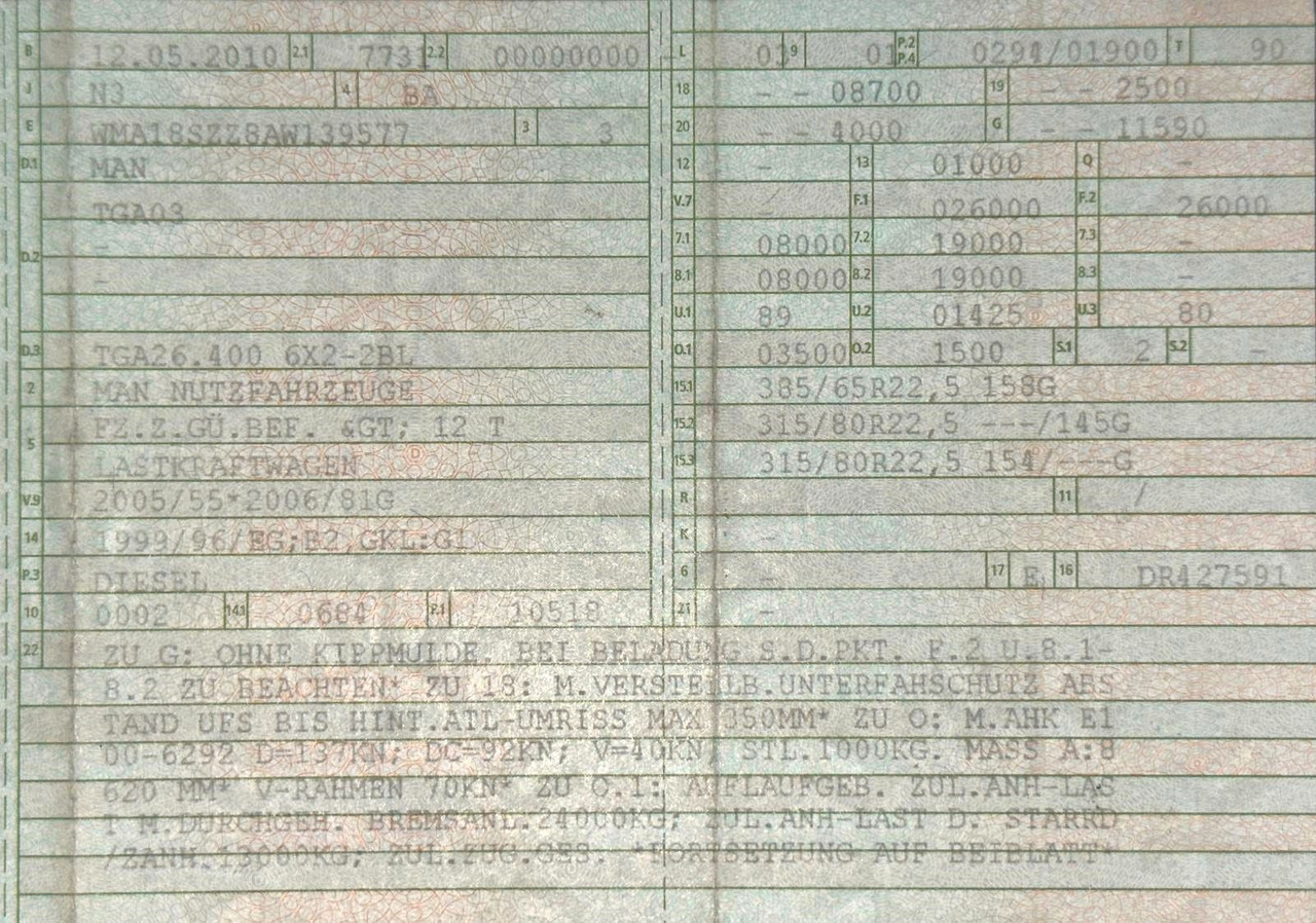 MAN 26.400 TGS | Meiller RK 20.70 | hydr. Container. - Camion ampliroll: photos 2 MAN 26.400 TGS | Meiller RK 20.70 | hydr. Container. - Camion ampliroll: photos 2