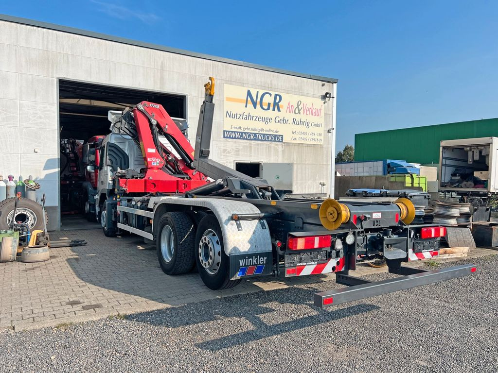 Camion ampliroll, Camion grue Volvo FM 420 6X2 Abroller mit Kran & Funk im Top Zust.: photos 19