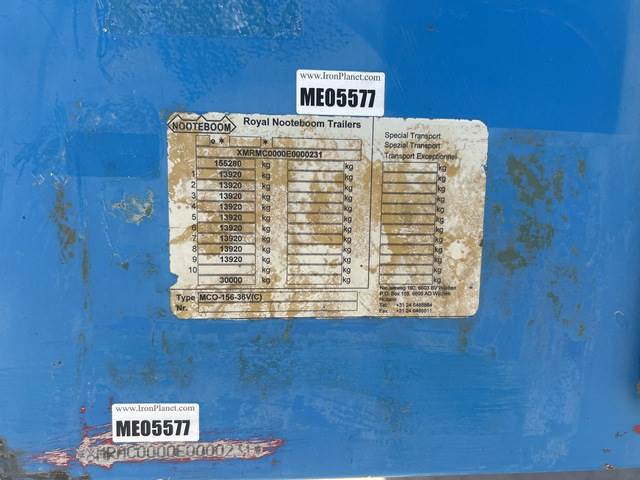 Nooteboom MCO-156-36V - Semi-remorque surbaissé: photos 5 Nooteboom MCO-156-36V - Semi-remorque surbaissé: photos 5