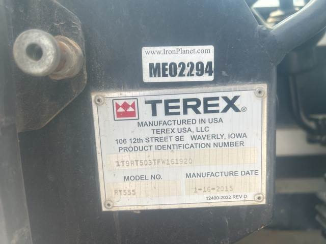 Terex RT555 - Grue automotrice lente: photos 5 Terex RT555 - Grue automotrice lente: photos 5