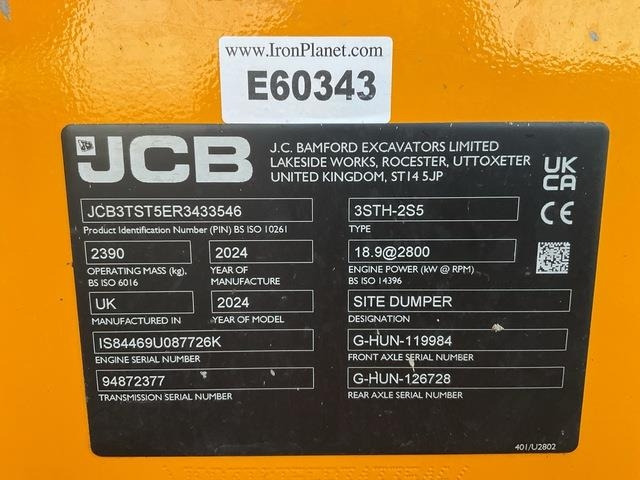 JCB 3STH-2S5 - Mini tombereau: photos 5 JCB 3STH-2S5 - Mini tombereau: photos 5