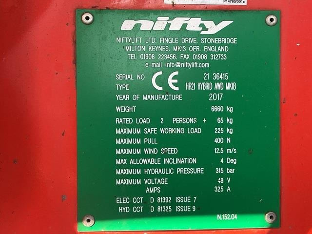 Niftylift HR21 - Nacelle articulée: photos 5 Niftylift HR21 - Nacelle articulée: photos 5