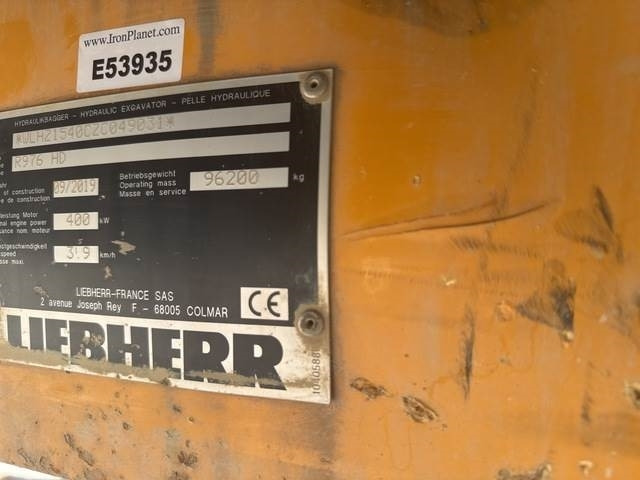 Pelle sur chenille Liebherr R976 HD: photos 6