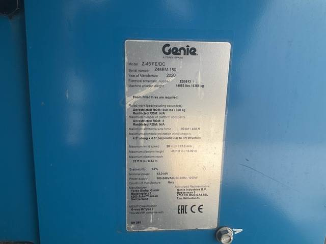 Genie Z45 FE/DC en crédit-bail Genie Z45 FE/DC: photos 6