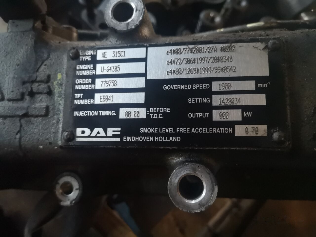 DAF Ersatztteile 0281010045 DAF XF 95 - Bloc-cylindres pour Camion: photos 5 DAF Ersatztteile 0281010045 DAF XF 95 - Bloc-cylindres pour Camion: photos 5