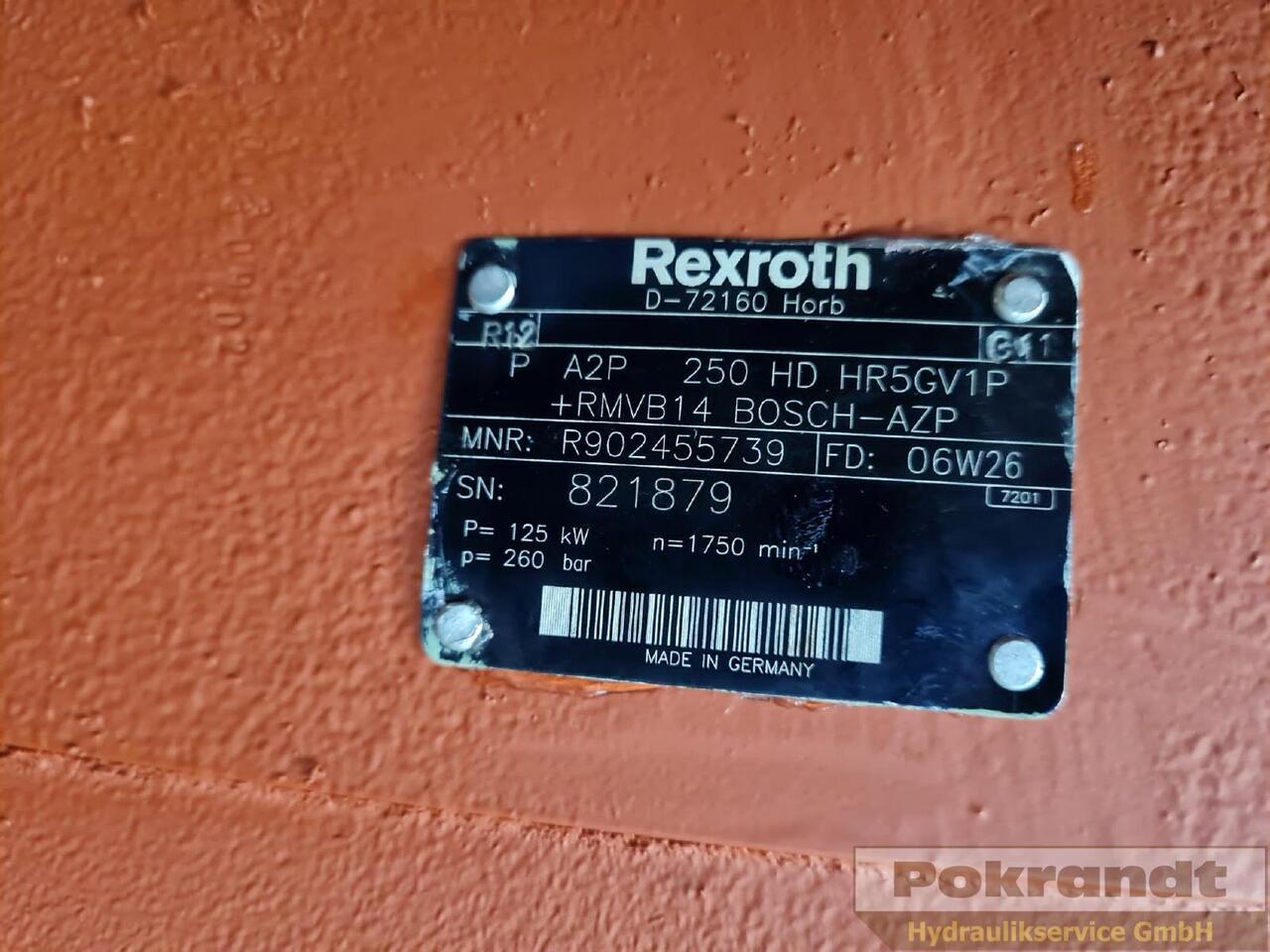 A2P250HD HR5GV1P + RMVB14 - Pompe hydraulique: photos 5 A2P250HD HR5GV1P + RMVB14 - Pompe hydraulique: photos 5