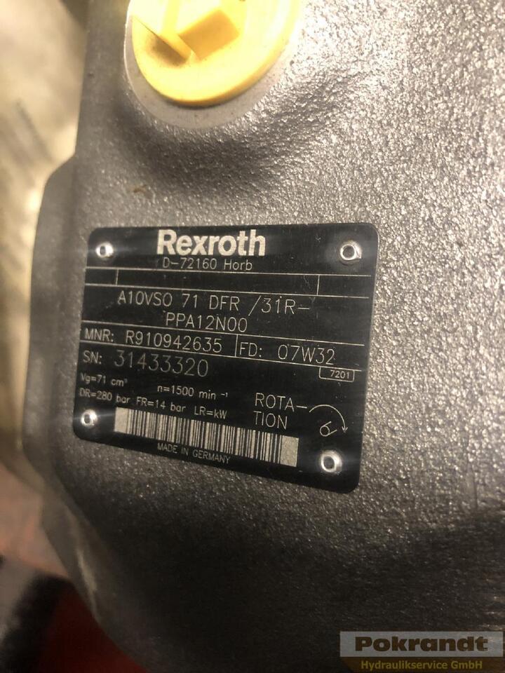 Rexroth A10VSO71DFR 31R PPA12N00 - Pompe hydraulique: photos 2 Rexroth A10VSO71DFR 31R PPA12N00 - Pompe hydraulique: photos 2