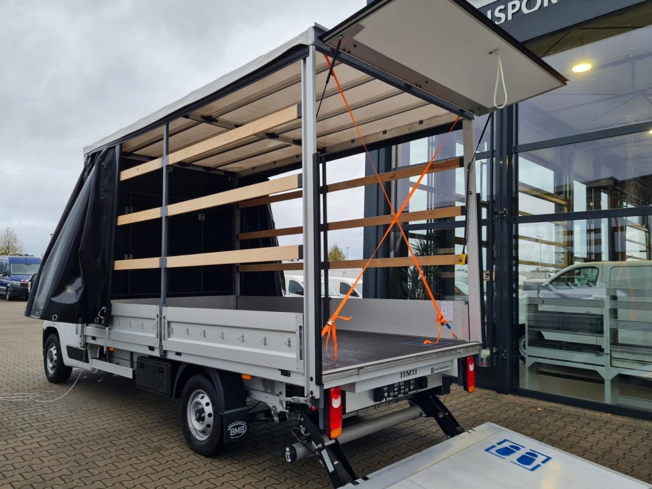 Utilitaire rideaux coulissants (PLSC) Fiat Ducato 35 Maxi Pritsche 2x Schiebeplane LBW LUFTFEDER: photos 8