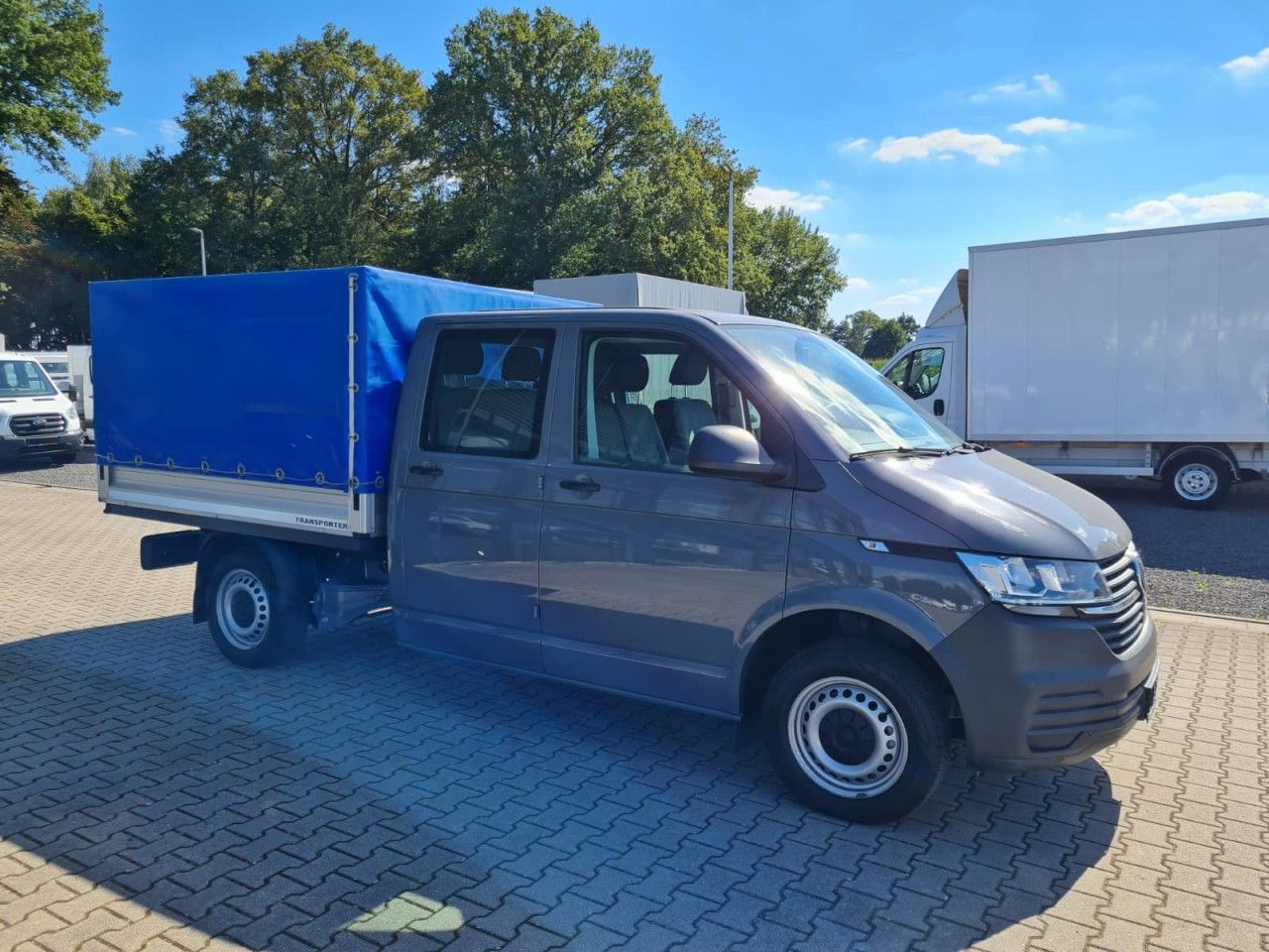 Volkswagen T6.1 Doka Pritsche Plane 6-Sitze AHK KLIMA - Utilitaire rideaux coulissants (PLSC), Utilitaire double cabine: photos 3 Volkswagen T6.1 Doka Pritsche Plane 6-Sitze AHK KLIMA - Utilitaire rideaux coulissants (PLSC), Utilitaire double cabine: photos 3