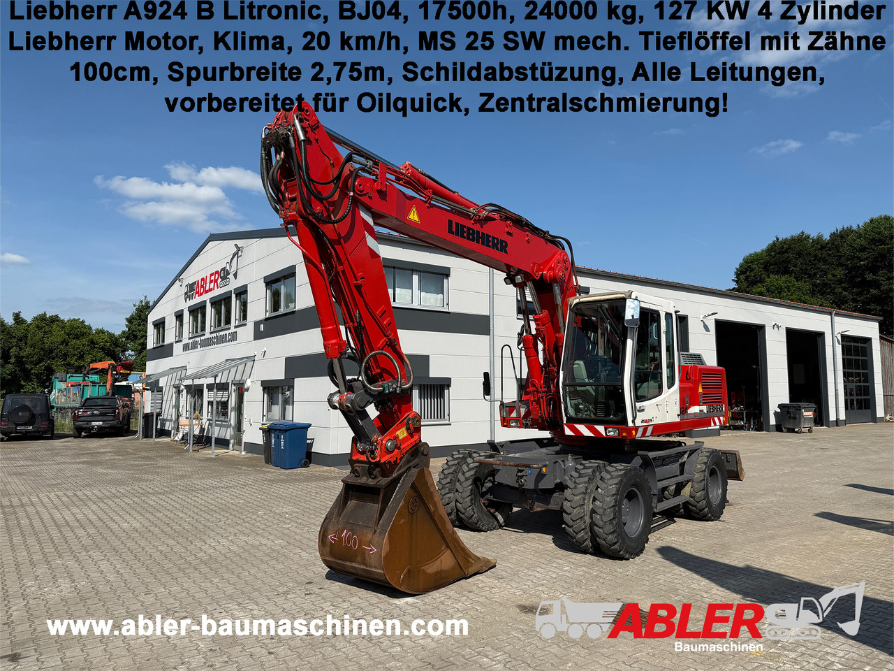 Liebherr A924B Litronic Mobilbagger MS25 - Pelle: photos 1 Liebherr A924B Litronic Mobilbagger MS25 - Pelle: photos 1