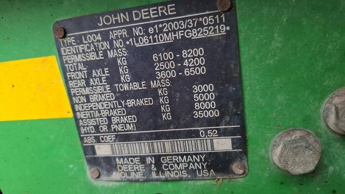 John Deere 6110 MC - Tracteur agricole: photos 5 John Deere 6110 MC - Tracteur agricole: photos 5