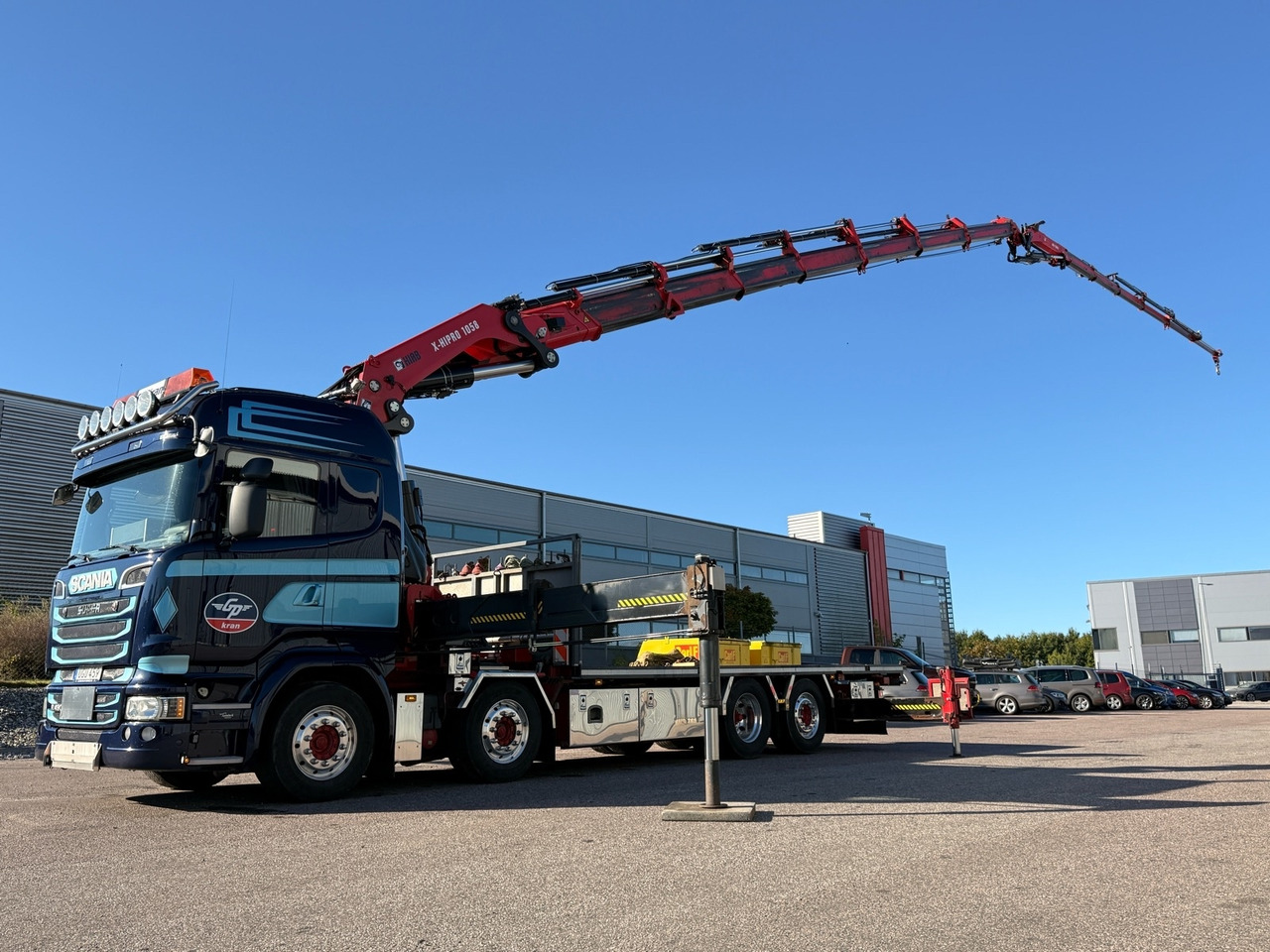 Bodbil Scania R490 8X2*6 -2015 | Hiab X-hipro 1058 E-7 | Jib 150x-6 - Camion plateau, Camion grue: photos 1 Bodbil Scania R490 8X2*6 -2015 | Hiab X-hipro 1058 E-7 | Jib 150x-6 - Camion plateau, Camion grue: photos 1