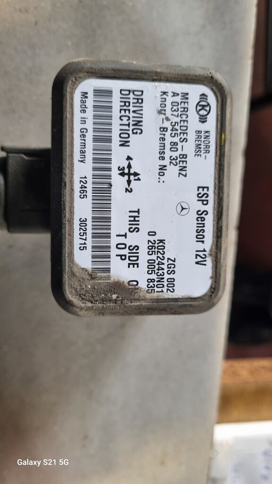 KNORR-BREMSE Knorr-Bremse AIR DRYER Mercedes-Benz ACTROS MP4 - Valve de frein pour Camion: photos 5 KNORR-BREMSE Knorr-Bremse AIR DRYER Mercedes-Benz ACTROS MP4 - Valve de frein pour Camion: photos 5