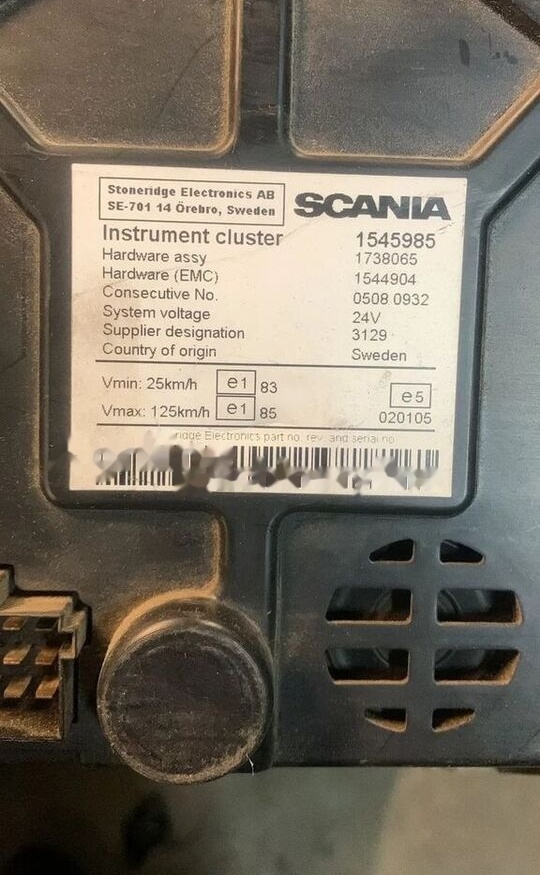 Scania Zegary Liczniki R 1545985 1738065 1544904 1545985   Scania truck - Panel de instrumentos pour Camion: photos 2 Scania Zegary Liczniki R 1545985 1738065 1544904 1545985   Scania truck - Panel de instrumentos pour Camion: photos 2