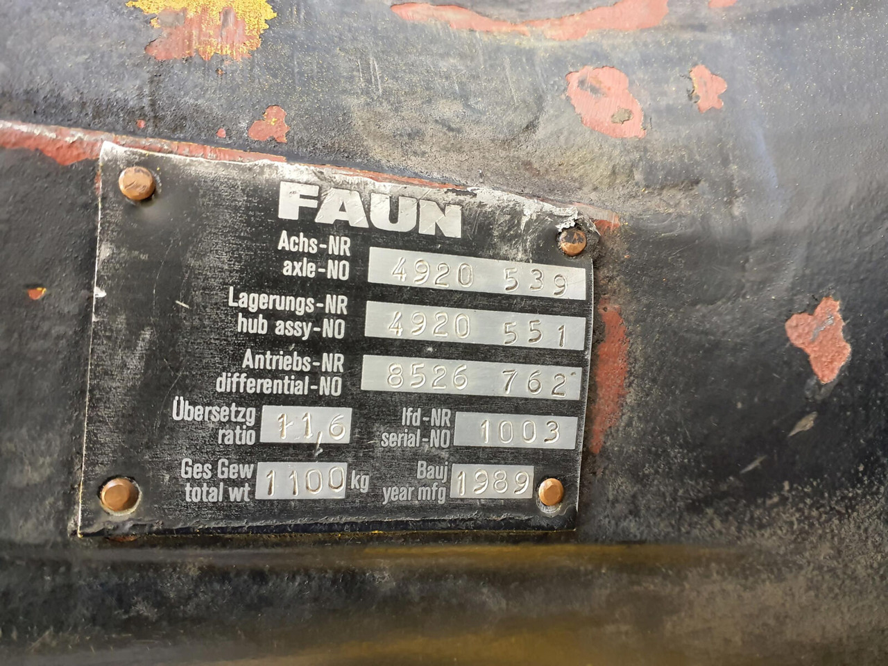 FAUN RTF 30 end differential 13x29 - Différentiel pour Grue mobile: photos 4 FAUN RTF 30 end differential 13x29 - Différentiel pour Grue mobile: photos 4