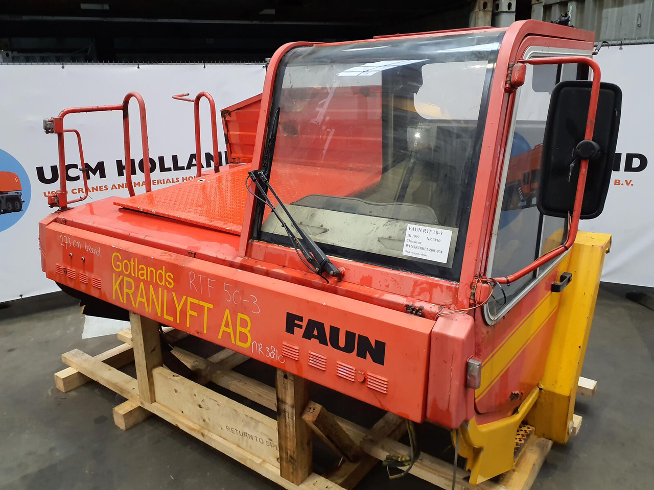 FAUN RTF 50-3 lower cabin - Cabine pour Grue mobile: photos 1 FAUN RTF 50-3 lower cabin - Cabine pour Grue mobile: photos 1