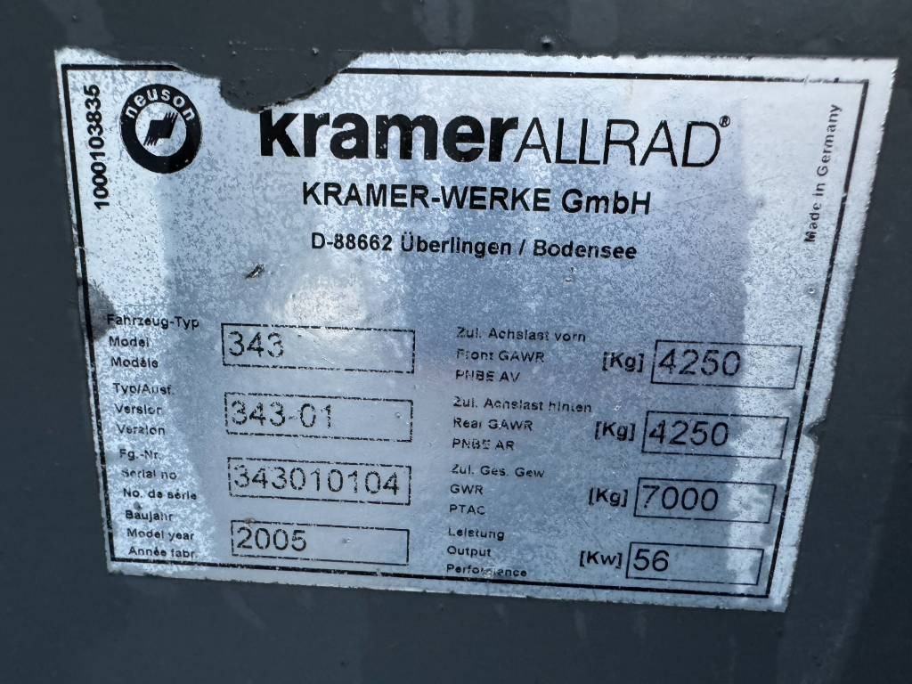 Chargeuse sur pneus Kramer 680: photos 8