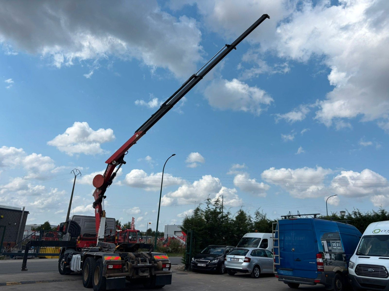 Volvo 6x4. Fassi F195A. Abroll. Funk. Tempomat. - Camion grue: photos 3 Volvo 6x4. Fassi F195A. Abroll. Funk. Tempomat. - Camion grue: photos 3